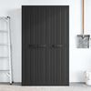vidaXL Outdoor Storage Cabinet Black 97x37x165 cm PP