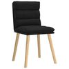 vidaXL Dining Chairs 2 pcs Black Fabric