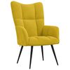 vidaXL Relaxing Chair Mustard Yellow Velvet