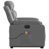 vidaXL Electric Stand up Massage Recliner Chair Grey Faux Leather