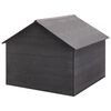 vidaXL Lawn Mower Garage Grey 80x80x70 cm WPC