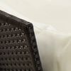 vidaXL Garden Sofa with Cushions Brown Poly Rattan