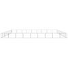 vidaXL Dog Kennel Silver 81 m² Steel