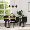 vidaXL Dining Chairs 4 pcs Black Velvet