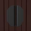 vidaXL Garden Shed Dark Brown 192x108x223 cm Galvanised Steel