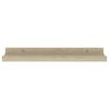 vidaXL Wall Shelves 2 pcs Sonoma Oak 40x9x3 cm