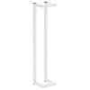 vidaXL Towel Rack White 12.5x12.5x60 cm Steel