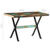 vidaXL Dining Table 120x60x76 cm Solid Reclaimed Wood