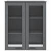 vidaXL Top for Highboard HAMAR Dark Grey 85x35x100cm Solid Wood Pine