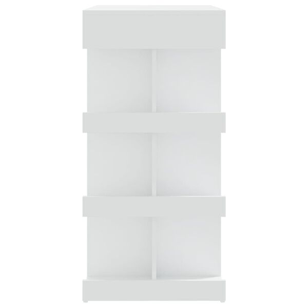 vidaXL Bar Table with Storage Rack White 100x50x101.5 cm Engineered Wood