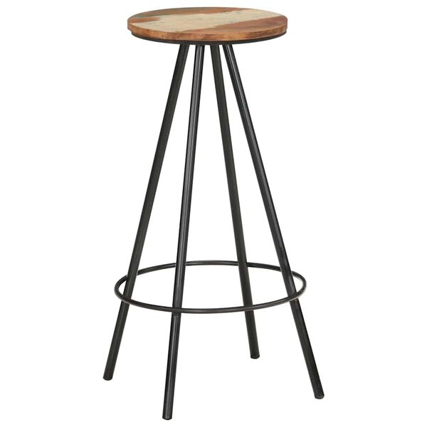 vidaXL Bar Stools 4 pcs Solid Reclaimed Wood