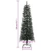 vidaXL Artificial Slim Christmas Tree with Stand Green 120 cm PVC