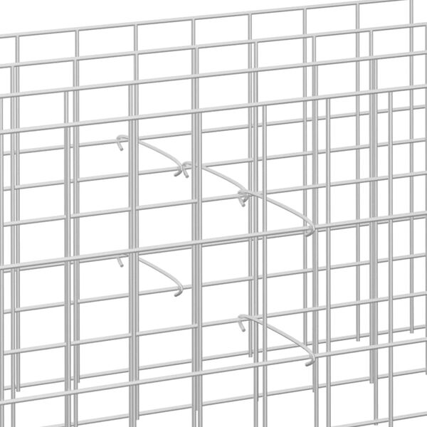 vidaXL Gabion Hooks 50 pcs Galvanised Steel 10 cm