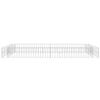 vidaXL Gabion Raised Bed Galvanised Steel 200x100x20 cm