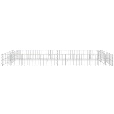 vidaXL Gabion Raised Bed Galvanised Steel 200x100x20 cm