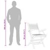 vidaXL Folding Garden Chairs 6 pcs 55x62x90 cm Solid Wood Teak