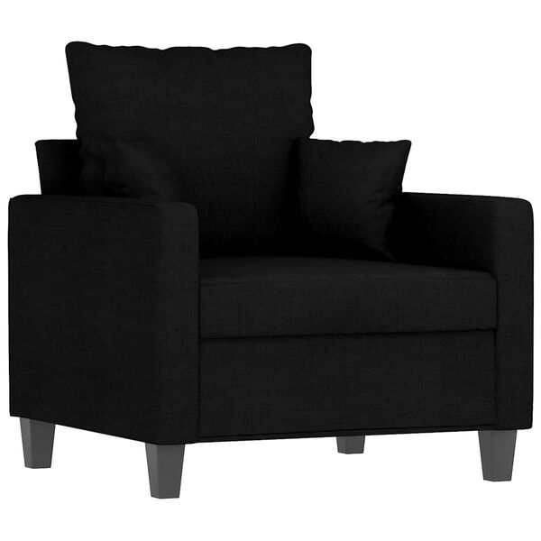 vidaXL Sofa Chair Black 60 cm Fabric