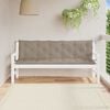 vidaXL Garden Bench Cushion Taupe 180x(50+50)x7cm Oxford Fabric