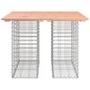 vidaXL Garden Bench Gabion Design 100x102x72 cm Solid Wood Douglas