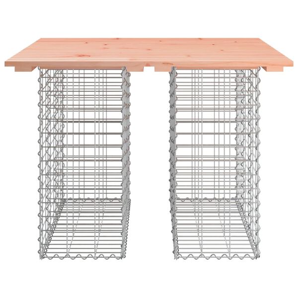 vidaXL Garden Bench Gabion Design 100x102x72 cm Solid Wood Douglas