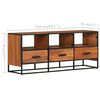 vidaXL TV Cabinet 110x30x45 cm Solid Acacia Wood