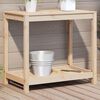 vidaXL Potting Table with Shelf 82.5x50x75 cm Solid Wood Pine