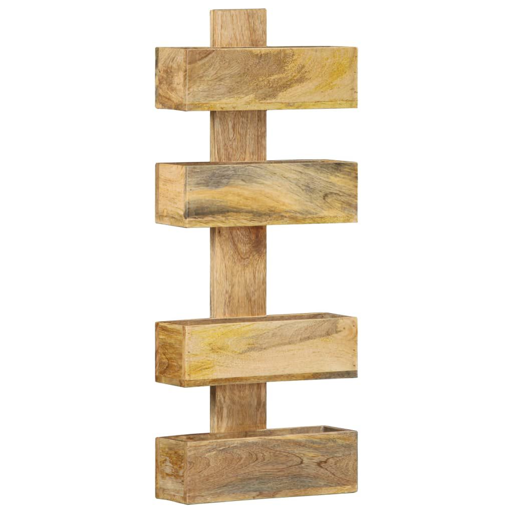 vidaXL Magazine Wall Rack 30x11x72 cm Solid Mango Wood
