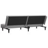 vidaXL 2-Seater Sofa Bed Light Grey Velvet