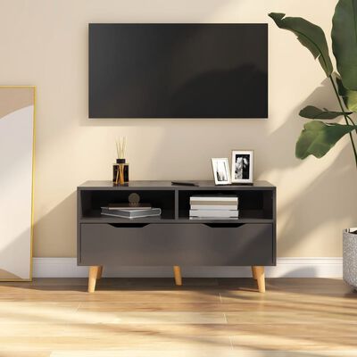 vidaXL TV Cabinet Grey 90x40x48.5 cm Engineered Wood