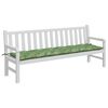 vidaXL Garden Bench Cushion Leaf Pattern 200x50x7 cm Fabric