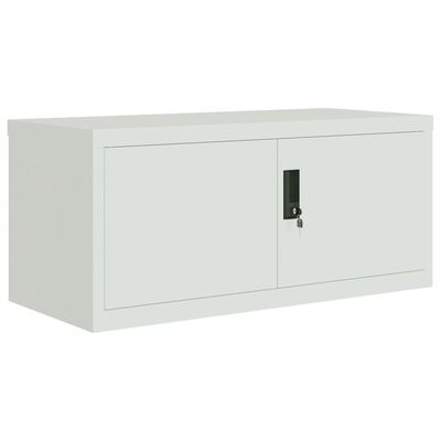 vidaXL File Cabinet Light Grey 90x40x240 cm Steel