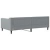 vidaXL Day Bed without Mattress Light Grey 100x190 cm Fabric