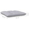 vidaXL 9 Piece Garden Lounge Set with Grey Cushions Pinewood