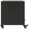 vidaXL Bedside Cabinets 2 pcs Black 36x39x43.5 cm Steel