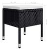 vidaXL 5 Piece Garden Dining Set Black