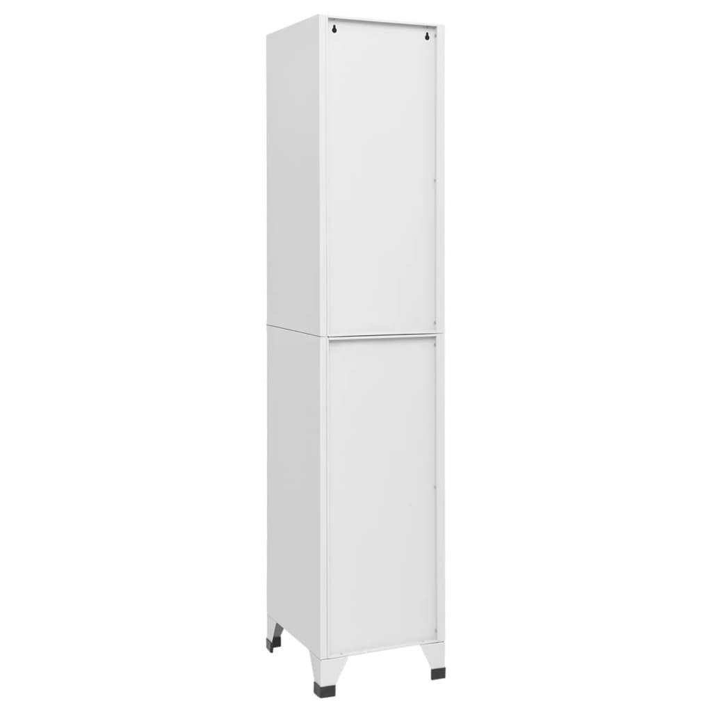 vidaXL Locker Cabinet Light Grey 38x40x180 cm Steel