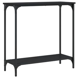 vidaXL Console Table Black 75x30.5x75 cm Engineered Wood