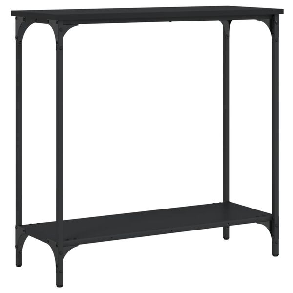 vidaXL Console Table Black 75x30.5x75 cm Engineered Wood