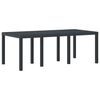 vidaXL Garden Dining Set 7 pcs Anthracite Polt rattan