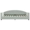 vidaXL Day Bed without Mattress Light Grey 100x190 cm Velvet