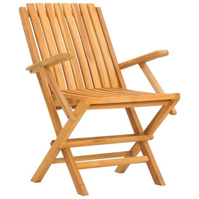vidaXL Folding Garden Chairs 8 pcs 61x67x90 cm Solid Wood Teak