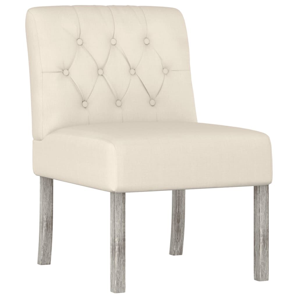 vidaXL Slipper Chair LinenButton Design