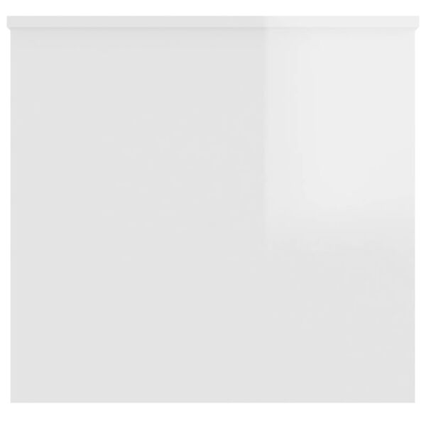 vidaXL Coffee Table High Gloss White 102x55.5x52.5 cm Engineered Wood