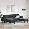 vidaXL Living Room Couch 3 pcs Black