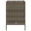 vidaXL Garden Storage Cabinet Grey 55x59x80 cm Poly Rattan