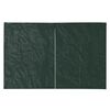 vidaXL Party Tent Sidewall 2 pcs with Zipper PE Green
