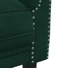 vidaXL Sofa 2-Seater Dark Green Velvet