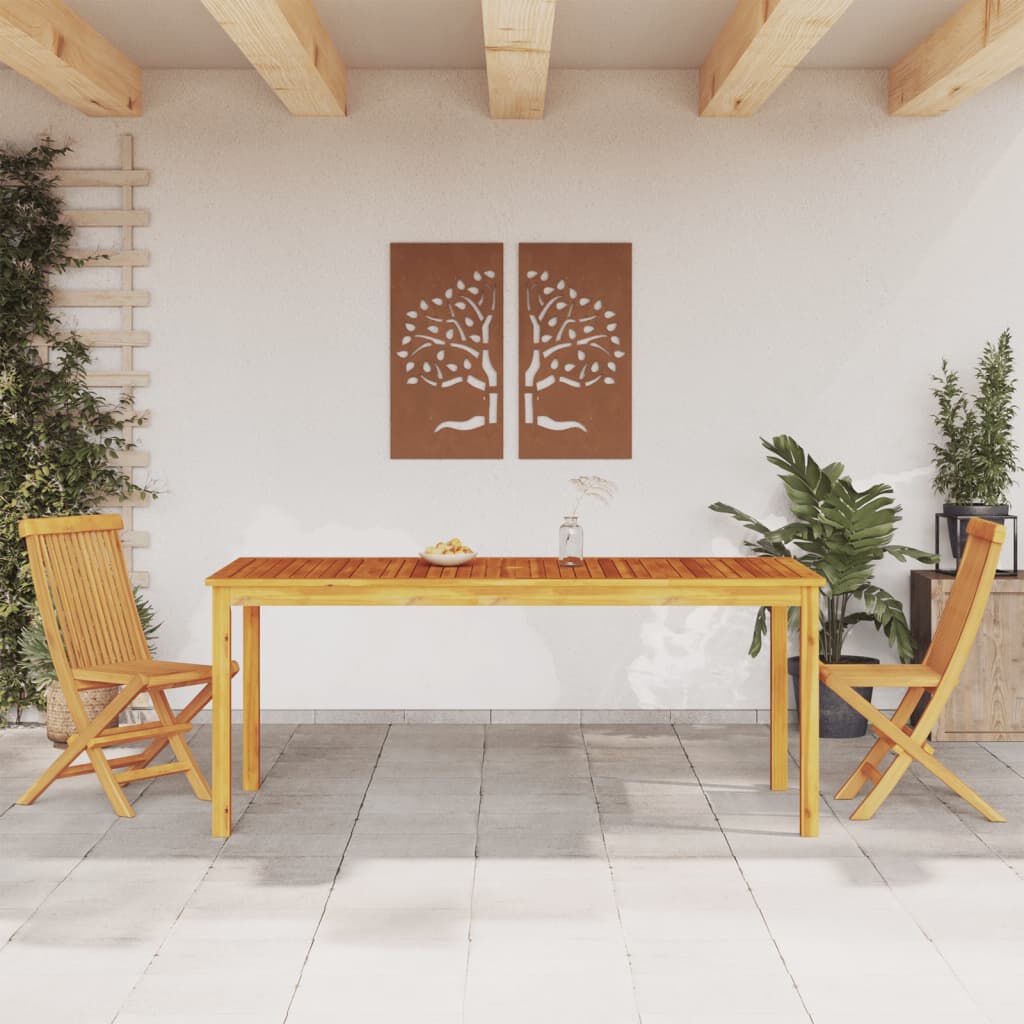 vidaXL Garden Dining Table 180x90x75 cm Solid Wood Acacia