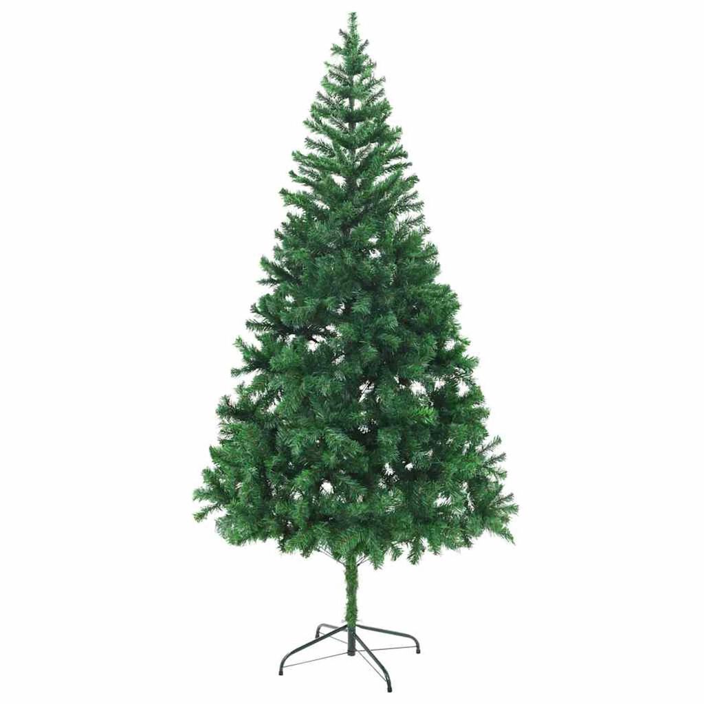 vidaXL Artificial Pre-lit Christmas Tree with Ball Set 210cm 910 Branches