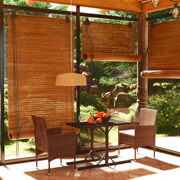 vidaXL 3 Piece Garden Dining Set Brown